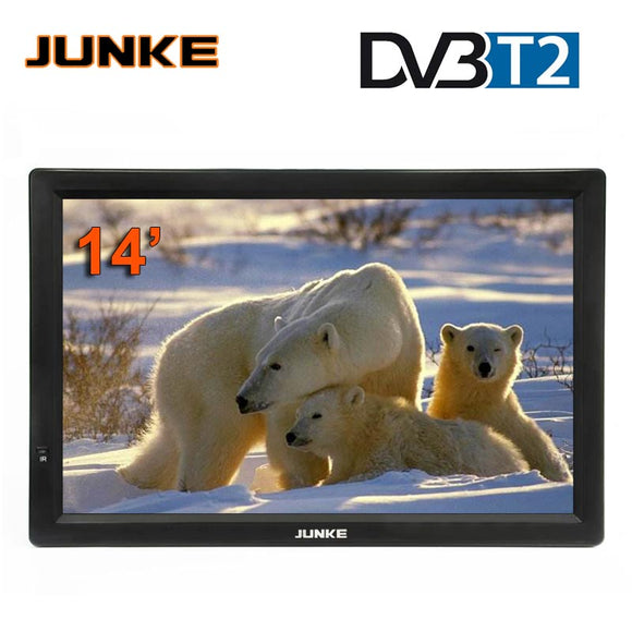 HD Portable TV 14 Inch Digital And Analog Led Televisions Support TF Card USB Audio Car Television  HDMI Input DVB-T DVB-T2 AC3