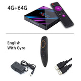 Set Top TV Box 4G DDR3 USB 3.0 Bluetooth 4.0 Android 9.0 9 OS 4K 4096x2160 H96 Smart Penta-Core Mali-450 RK3318 GPU 2.4G/5G