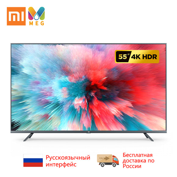 Television Xiaomi Mi TV Android Smart TV 4S 55 inches Full 4K HDR Screen TV Set WIFI Ultra-thin 2GB+8GB Dolby 100% Russified