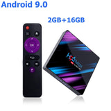 Smart TV BOX H96max Android 9.0 Google Assistant 4K Dual Wifi BT Netflix Media player Play Store Free App Fast Set top BOX