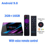 Smart TV BOX H96max Android 9.0 Google Assistant 4K Dual Wifi BT Netflix Media player Play Store Free App Fast Set top BOX