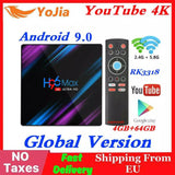 RK3318 H96 MAX Smart TV Box Android 9.0 4GB RAM 64GB ROM 32G 4K WiFi Media Player Google Voice Netflix Youtube 2G16G Set Top BOX