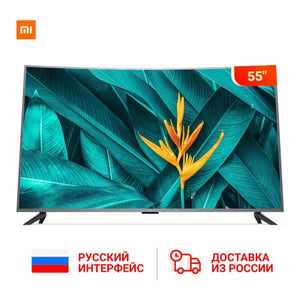 TV Xiaomi Mi TV Android TV 4S 55 inch 4000R curved 4K HDR screen TV WiFi ultra-thin 2 GB + 8 GB Dolby audio многояз