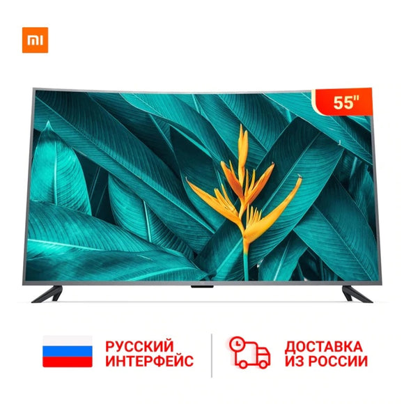 TV Xiaomi Mi TV Android TV 4S 55 inch 4000R curved 4K HDR screen TV WiFi ultra-thin 2 GB + 8 GB Dolby audio многояз