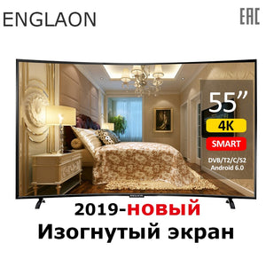 TV 55 inches ENGLAON UA550SF 4K Smart TV Android 7,0 DVB-T2 curved LED TV sTelevision