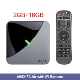 VONTAR A95X F3 Air 8K RGB Light TV Box Android 9.0 Amlogic S905X3 4GB 64GB Dual Wifi 4K 60fps Netflix Youtube Smart TV A95X Air