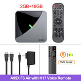 VONTAR A95X F3 Air 8K RGB Light TV Box Android 9.0 Amlogic S905X3 4GB 64GB Dual Wifi 4K 60fps Netflix Youtube Smart TV A95X Air