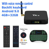 Tanix TX6 Smart TV BOX Android 9.0 Quad core ARM Cortex-A53 USB3.0 4G+64G 2.4G/5G Dual WIFI BT4.1 4K Neftflix Google Set Top Box