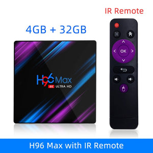 H96 MAX RK3318 Smart Android TV Box 16GB 32GB 64GB Media player 4K Wifi Netflix Set top Box Media Player Youtube Android 9.0 BOX