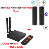 UGOOS AM6 PRO 4GB DDR4 32GB ROM Amlogic S922X Smart Android 9.0 TV Box 2.4G 5G WiFi 1000M LAN Bluetooth 4K HD Media Player AM6