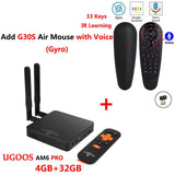 UGOOS AM6 PRO 4GB DDR4 32GB ROM Amlogic S922X Smart Android 9.0 TV Box 2.4G 5G WiFi 1000M LAN Bluetooth 4K HD Media Player AM6